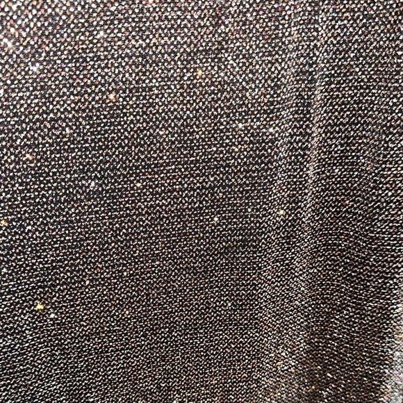 Calvin Klein Silver Sequin Maxi Dress Sleeveless V-Neck - Picture 4 of 7